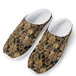 Steampunk Clock Gears Print Mesh Casual Shoes