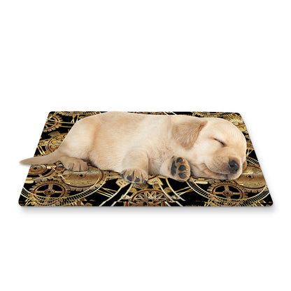 Steampunk Clock Gears Print Pet Cooling Mat Cover