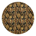 Steampunk Clock Gears Print Round Blanket