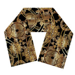 Steampunk Clock Gears Print Scarf