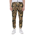 Steampunk Clock Gears Print Scuba Joggers