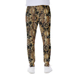 Steampunk Clock Gears Print Scuba Joggers