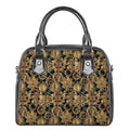 Steampunk Clock Gears Print Shoulder Handbag