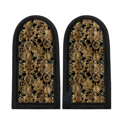 Steampunk Clock Gears Print Skillet Handle Cover