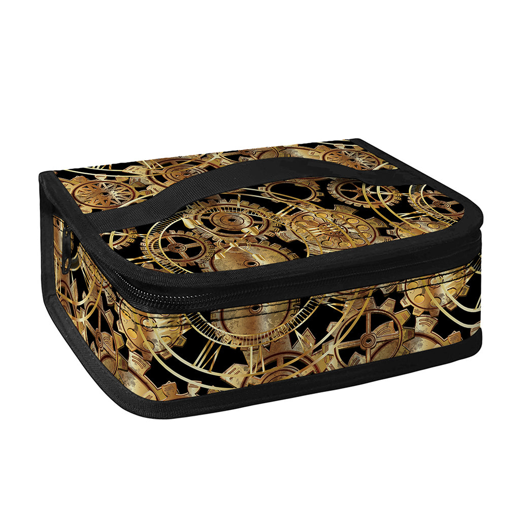 Steampunk Clock Gears Print Small Lunch Bag