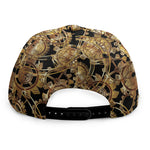 Steampunk Clock Gears Print Snapback Cap
