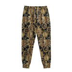 Steampunk Clock Gears Print Sweatpants