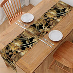 Steampunk Clock Gears Print Table Runner