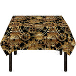 Steampunk Clock Gears Print Tablecloth