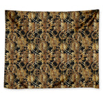 Steampunk Clock Gears Print Tapestry