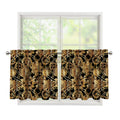 Steampunk Clock Gears Print Tier Curtains