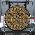 Steampunk Clock Gears Print Tire Cover