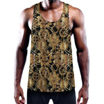 Steampunk Clock Gears Print Training Tank Top