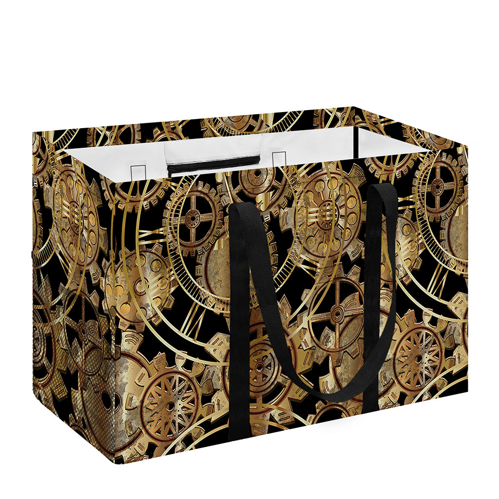 Steampunk Clock Gears Print Utility Tote Bag