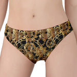 Steampunk Clock Gears Print Women's Panties