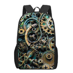 Steampunk Cogs And Gears Print 17 Inch Backpack