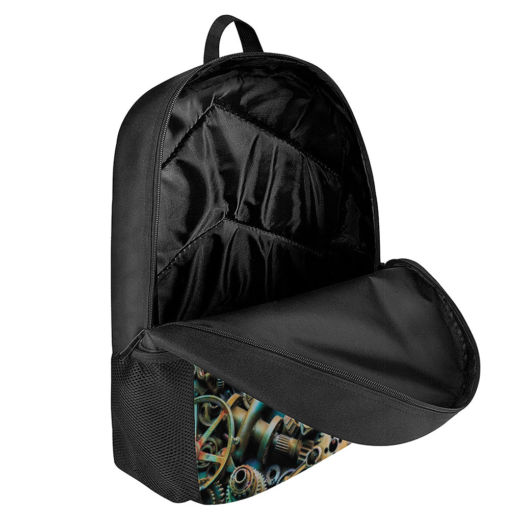 Steampunk Cogs And Gears Print 17 Inch Backpack