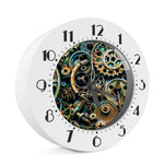 Steampunk Cogs And Gears Print Alarm Clock
