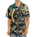 Steampunk Cogs And Gears Print Aloha Shirt