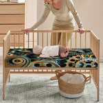 Steampunk Cogs And Gears Print Baby Crib Sheet