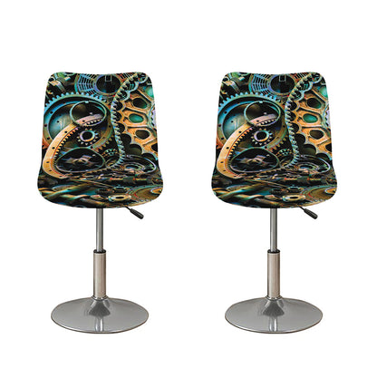 Steampunk Cogs And Gears Print Bar Stool Covers