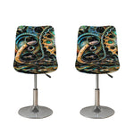 Steampunk Cogs And Gears Print Bar Stool Covers