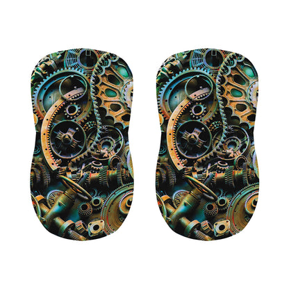 Steampunk Cogs And Gears Print Bar Stool Covers