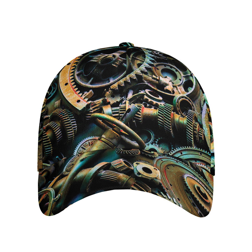 Steampunk Cogs And Gears Print Baseball Cap