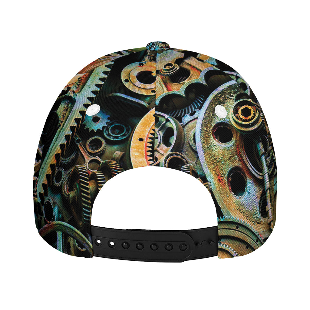 Steampunk Cogs And Gears Print Baseball Cap