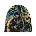 Steampunk Cogs And Gears Print Beanie