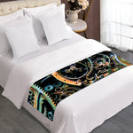 Steampunk Cogs And Gears Print Bed Runner