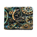 Steampunk Cogs And Gears Print Bifold Wallet