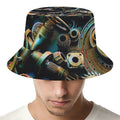 Steampunk Cogs And Gears Print Bucket Hat