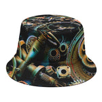 Steampunk Cogs And Gears Print Bucket Hat