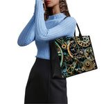 Steampunk Cogs And Gears Print Canvas Tote Bag