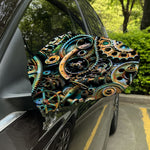 Steampunk Cogs And Gears Print Car Side Mirror Covers