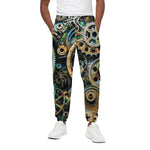 Steampunk Cogs And Gears Print Cotton Pants