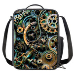 Steampunk Cogs And Gears Print Crossbody Lunch Bag