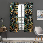 Steampunk Cogs And Gears Print Curtain