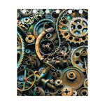 Steampunk Cogs And Gears Print Curtain