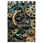 Steampunk Cogs And Gears Print Curtain