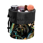 Steampunk Cogs And Gears Print Drawstring Makeup Bag