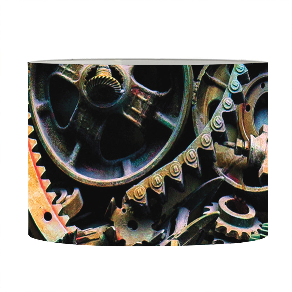Steampunk Cogs And Gears Print Drum Lamp Shade