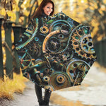 Steampunk Cogs And Gears Print Foldable Umbrella