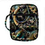 Steampunk Cogs And Gears Print Front Pocket Bible Bag