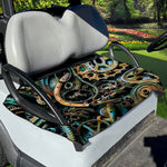 Steampunk Cogs And Gears Print Golf Cart Seat Cover