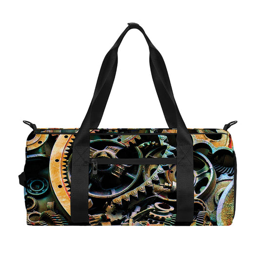 Steampunk Cogs And Gears Print Gym Bag