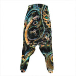 Steampunk Cogs And Gears Print Hammer Pants