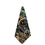 Steampunk Cogs And Gears Print Hand Towel