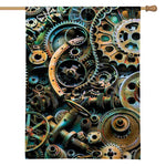 Steampunk Cogs And Gears Print House Flag